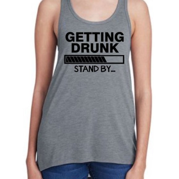 Ladies Triblend Racerback Tank Top - Small - Picture 1 of 2
